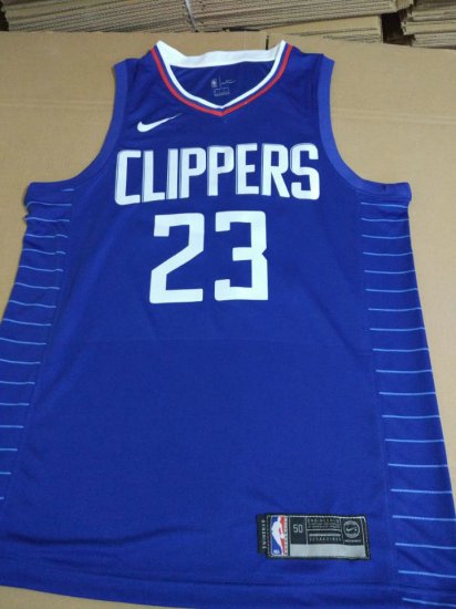 NBA 2017-18 Los Angeles Clippers 23 Lou Williams Icon bleu Swingman Maillot